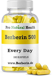 Berberina 500 mg I 180 cápsulas altamente dosificadas I Suplemento para un cambio de dieta I 100% Vegano I Producido bajo estrictos controles precio