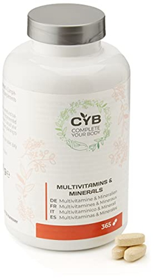 CYB Complete Your Body - Multivitaminas, 365 pastillas