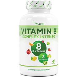 Vitamin B Complex Intenso - 180 cápsulas (6 meses) - Premium: Con formas bioactivas de vitamina B + cofactores - Dosis hasta 10 veces mayor que otros  en oferta