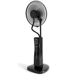 VASNER Cooly - Ventilador de pie, silencioso, oscilante, con Mando a Distancia, refrigeración por Agua, bajo Consumo, 3 velocidades (Negro) en oferta