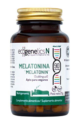 Ecogenetics Melatonina Sublingual - 90 caps - Combate los trastornos del Sueño características