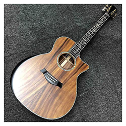 MLKJSYBA 6 Cuerdas Koa Top De Madera Y Lateral Trasero con Reposabrazos Y Árboles De Vida De La Vida De La Guitarra Acústica (Color : Acoustic, Size : precio