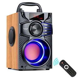 Altavoz Bluetooth A900, 10 W, portátil, altavoz Bluetooth con subwoofer, radio FM, luces LED, EQ, 20 metros de alcance, altavoz estéreo inalámbrico Bl características