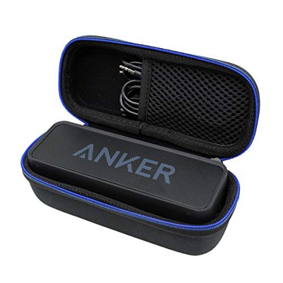 Duro Viaje Estuche Bolso Funda para Anker SoundCore&SoundCore 2 Altavoz Bluetooth Portátil, Altavoz inalámbrico Impermeable por GUBEE (Negro)