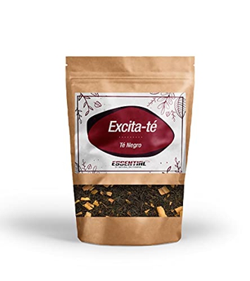 TÉ NEGRO EXCITANTE Natural | Bebida Energética Natural | Suplemento Pre Entreno (Pre Workout) Aumento de Energía. Mejora la Concentración y la Memoria