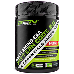 Multi Amino-EAA Pattern Code - 500 comprimidos con 1000 mg cada uno - Master Amino Protein Formula con 8 aminoácidos esenciales procedentes de legumbr precio