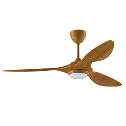 reiga 132CM Ventilador de techo con luz LED regulable, control remoto, aspas modernas, motor reversible silencioso, 6 velocidades, temporizador (acaba en oferta