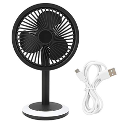 Gaeirt Ventilador de Mesa de Escritorio, Ventilador de Mesa oscilante, Carga USB Estable, Conveniente artículo para Interior para el hogar características