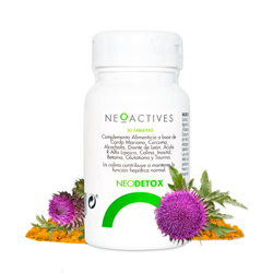 NeoDetox | Suplemento Cardo Mariano, Cúrcuma, Alcachofa, Diente de León, Acido R-Alfa Lipoico, Colina, Inositol, Betaina, Glutationa, Taurina y Colina características