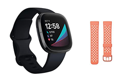 Fitbit Oferta Incluye el Smartwatch Sense con Herramientas de la Salud del corazón, y una Correa Adicional precio