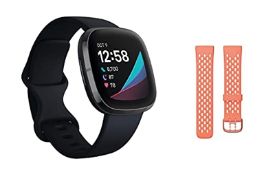 Fitbit Oferta Incluye el Smartwatch Sense con Herramientas de la Salud del corazón, y una Correa Adicional