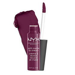 NYX Professional Makeup Pintalabios Soft Matte Lip Cream, Acabado cremoso mate, Color ultrapigmentado, Larga duración, Tono: Transylvania en oferta