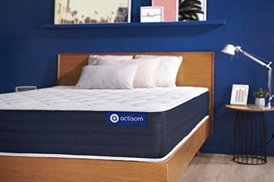 Colchón Actiflex Sleep 100x190cm, Grosor: 22 cm, Muelles ensacados y Espuma viscoelástica, Equilibrado, 3 Zonas de Confort