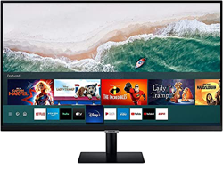 Samsung LS32AM502NRXEN - Monitor Smart de 32'' FullHD, 1920x1080, Smart TV Apps, TV Plus, Altavoces, WiFi, Bluetooth, VA, diseño sin Marcos, Negro en oferta