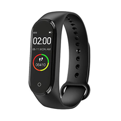 MEISI Reloj Rastreador de Ejercicios M4 Pulsera Deportiva Inteligente Pulsera Inteligente de Ejercicios Reloj Rastreador de Actividad con Podómetro de precio