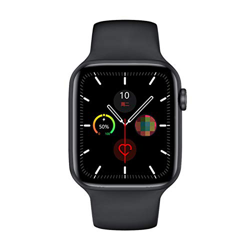 WSY - Reloj inteligente IWO serie 6, smartwatch W26/W26m/W26 Pro, con monitor de la frecuencia cardíaca, resistente al agua, compatible con Apple y An características