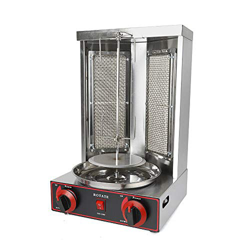 3000 W 2 quemadores de gas de acero inoxidable, gatillo, kebab, kebab, gyro precio