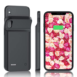 HUOBAO Funda de batería para iPhone X/XS, [5000mAh] Funda de Carga para iPhone, Funda Protectora de Carga portátil, Batería Recargable extendida para  en oferta