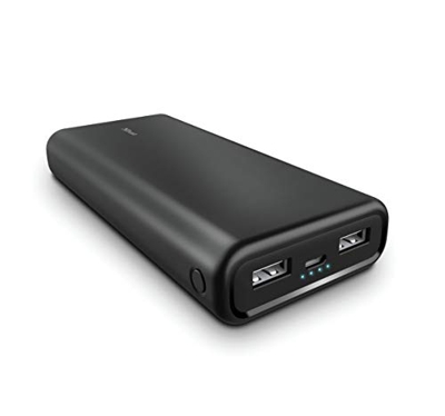 Trust Pacto - Powerbank Compacto y Potente de 20 000 mAh, Color Negro