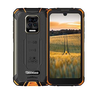 Smartphone Robusto DOOGEE S59, IP68 a Prueba de Agua Teléfono Móvil, Batería de 10050 mAh, 4GB + 64GB Android 10, Pantalla HD + de 5.71 '', Cuatro Cám