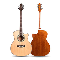 YYYSHOPP Guitarra Spruce Wood Guitarra acústica de 41 Pulgadas Sólido Top Folk Pop Guitar Guitarra Acústica Guitarra Acústica Steel-String Guitars características