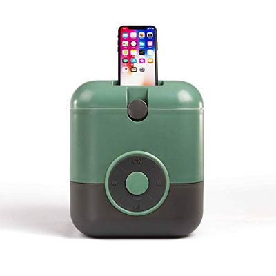 Nevera portátil de 9,9 litros para 12 latas, caja térmica con altavoz Bluetooth, incluye soporte para teléfono móvil, batería recargable, cable USB pa