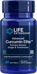 Life Extension La Curcumina Avanzada Elite Cúrcuma, Extracto de Jengibre y Turmerones - 30 Cápsulas 80 g en oferta