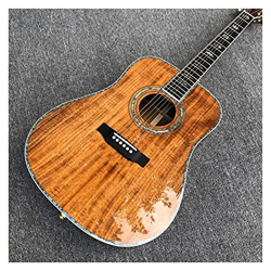 MLKJSYBA Real Abulone 41 Pulgadas Dy Style KOA Wood Guitarra Acústica, Cusotm Ebony Fingerboard Sólido Koa Acústica Guitarra (Color : Guitar, Size : 4 precio