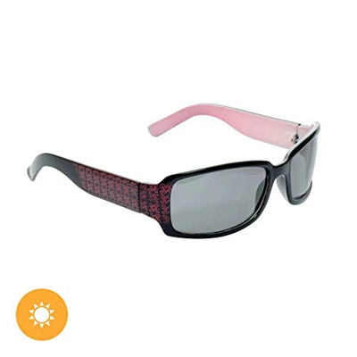 Del Sol Solize Color-Changing Sunglasses For Women - Mona - Changes Color from Black to Pink in the Sun - Polarized Pro Lens, 100% UVA/UVB Protection