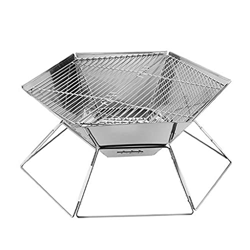 OWZSAN Acero Inoxidable Barbacoa Charcoal Grill Fumador Barbacoa Portátil Portátil con Mochila Parrilla de Carbón para Picnic de Camping al Aire Libre en oferta