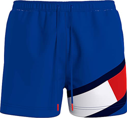 Tommy Hilfiger Colour-Blocked Slim Fit Mid Length Swim Shorts Bañador, Azul (Bio Blue), M para Hombre características