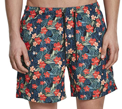 Urban Classics Pattern Swim Shorts Bañador, Multicolor (Blk/Tropical 02061), XXXXX-Large para Hombre características