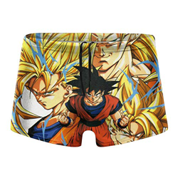 TKStin Men's Swim Briefs Super Saiyan Goku Low Waist Swimwear Swimsuit Swimming Short características