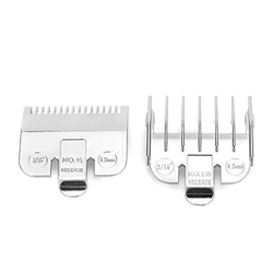 Accesorio de peine universal para cortapelos Wahl, juego de peines de guía de corte profesional de 1,5 mm y 4,5 mm(Plata) precio