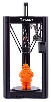 FLSUN Super Racer 3D Delta Printer High Speed Quick Assembly - Procesador táctil de 32 bits, extrusor BMG, diámetro 260 x 330 mm, placa caliente extra