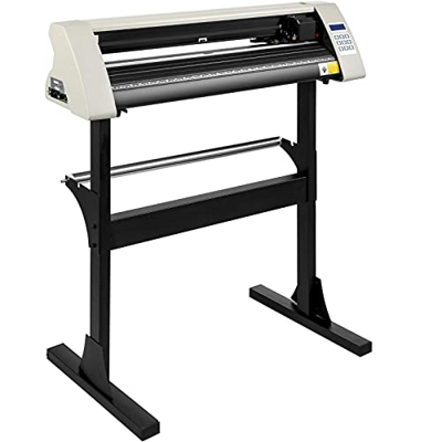 VEVOR Cortador de Vinilo 72 cm, Máquina de Cortador de Plotter de Vinilo con Ancho 630 mm, Plotter de Corte de Vinilo de 720 mm, para Cortar, Blanco P