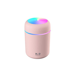 FOHYLOY Mini Humidificador 300ml USB humidificadores ultrasónicos, Apto para Dormitorio, Oficina, Yoga(Rosado) características