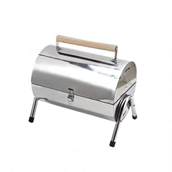 Parrilla de la Barbacoa Parrilla de carbón de leña portátil Mini Lightweight BBQ Smoker Grill para barbacoas al aire libre Camping Backyard Garden Pic precio