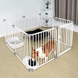 Pet Playpen Metal Dog ​​ejercicio Pen Caja Caja Caja Portátil Cinca Caja Se Puede Abrir En Ambas Direcciones Diy Diy Interior Al Aire Libre Pequeño An en oferta