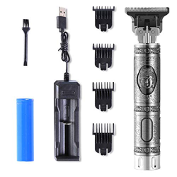 Festnight Cortadora de Pelo Profesional Recargable T9 USB 0mm Cortador de Cabeza Calva Herramienta de Tallado de Barba máquina de Corte de Pelo para H en oferta