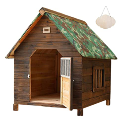 Casa de Perro Grande Exterior, Caseta para Perros Exterior Mediana/Pequeño, Caseta para Perros Exterior con Puerta, Casa de Madera para Perro, Casitas precio