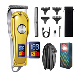 Cortapelos Hombre Profesional Eléctrica, Máquina Pelo Hombre, Máquina Cortar Pelo Recortador De Barba Cortadora De Pelo Usb Recargable, Con Pantalla L precio