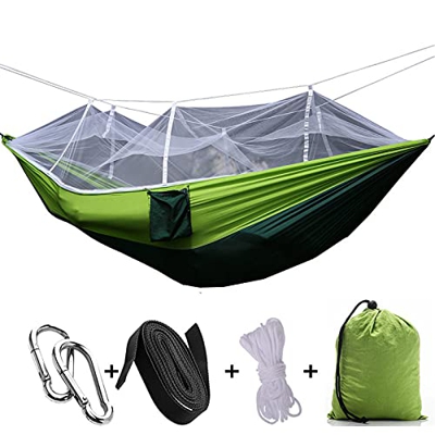 T-Day Hamaca para Camping Hammock Hamaca De Acampar con Hamaca Al Aire Libre Liviana De Mosquitero. Hamaca Portátil Anti-Rollover para Caminar Al Aire