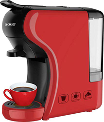 SOGO SS-5675 Cafetera 3in1 19 Bares SS-5675 Nespresso/Dolce Gusto/Espresso, 0,6 L (Rojo) en oferta