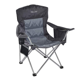 Silla de Camping Plegable, Silla de Camping Plegable con Respaldo Alto, con Rejilla para Agua y Bolsillos Laterales, Estructura cómoda y Duradera, máx precio