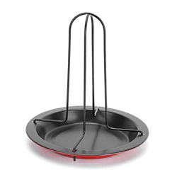 Gugxiom Soporte para Asador De Pollo, Soporte De Pollo Vertical para Pollo, Acero Al Carbono para Horno De Parrilla precio