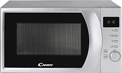 Microondas con Grill, Capacidad 20L, Display Digital, 9 Programas Automáticos, Plato Giratorio 24,5cm, 700W-900W, 700 W, 20 litros, Stainless Steel, S características