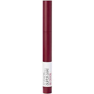 Pintalabios Maybelline New York Super Stay Ink Crayon mate y de larga duración, nº 55 Make It Happen, 1,5 g