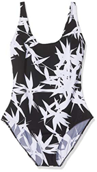 Speedo Bañador Aurasheen Estampado de 1 Pieza para Mujer, Mujer, Traje de baño de una Pieza, 811823, Origami Zen Negro/Blanco, 40 (20 UK) en oferta