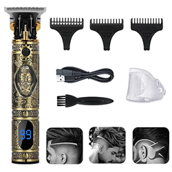 Eyeleaf Cortapelos para hombre profesional T-Blade cortapelos eléctrico cortapelos inalámbrico para cabello y barba con pantalla LED, 3 peines, carga  precio